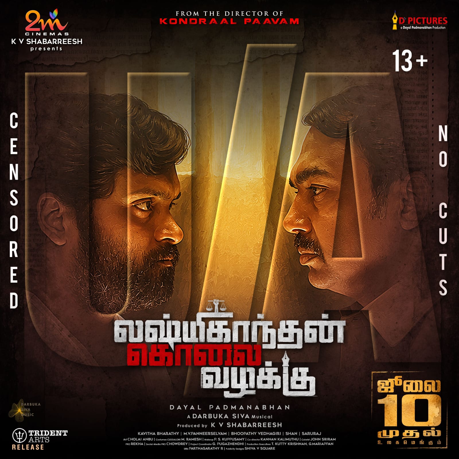 Ilustrasi lakshmikanthan kolai vazhakku untuk artikel Film Lakshmikanthan Kolai Vazhakku Dapat Sertifikat U/A